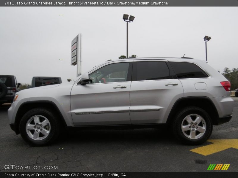 Bright Silver Metallic / Dark Graystone/Medium Graystone 2011 Jeep Grand Cherokee Laredo