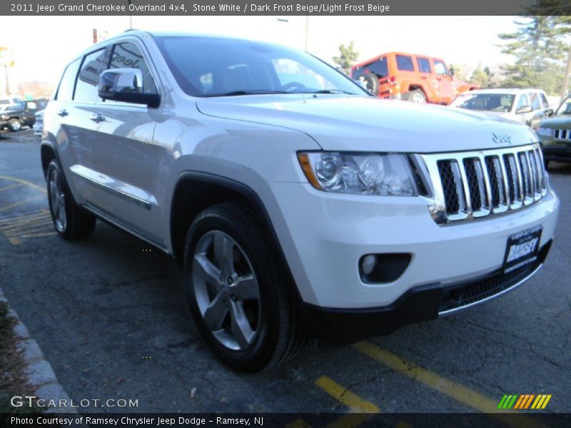 Stone White / Dark Frost Beige/Light Frost Beige 2011 Jeep Grand Cherokee Overland 4x4