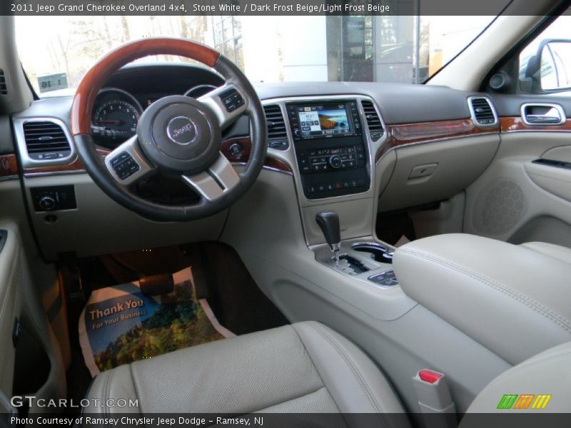 Stone White / Dark Frost Beige/Light Frost Beige 2011 Jeep Grand Cherokee Overland 4x4