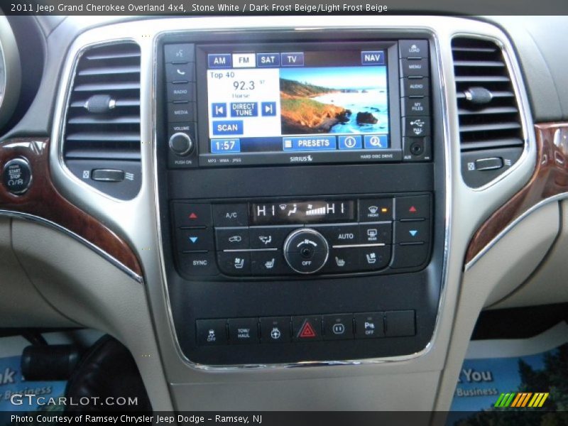 Stone White / Dark Frost Beige/Light Frost Beige 2011 Jeep Grand Cherokee Overland 4x4