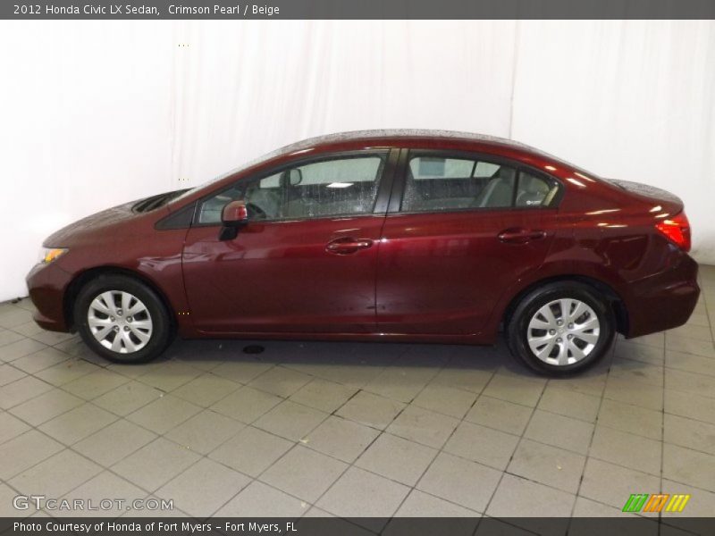  2012 Civic LX Sedan Crimson Pearl