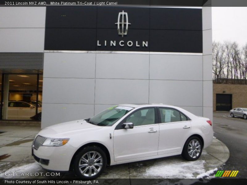 White Platinum Tri-Coat / Light Camel 2011 Lincoln MKZ AWD