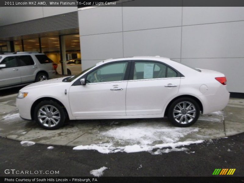 White Platinum Tri-Coat / Light Camel 2011 Lincoln MKZ AWD