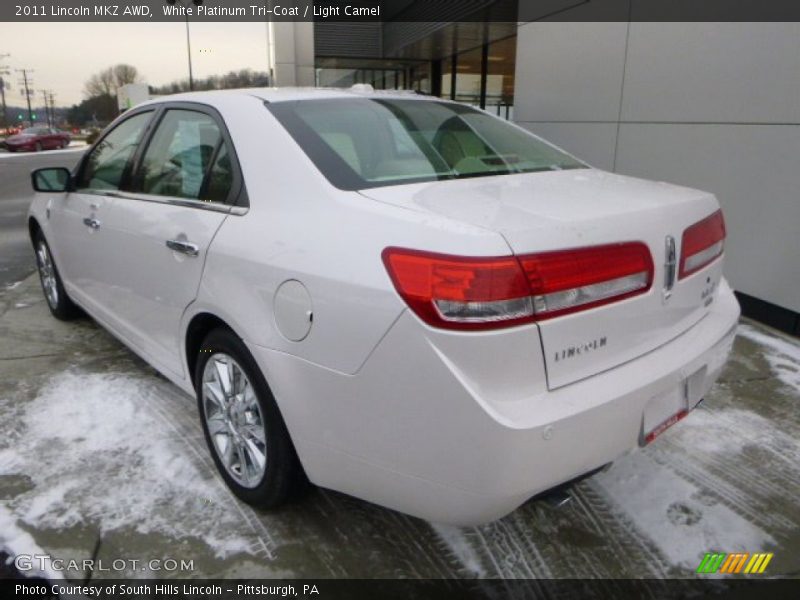 White Platinum Tri-Coat / Light Camel 2011 Lincoln MKZ AWD