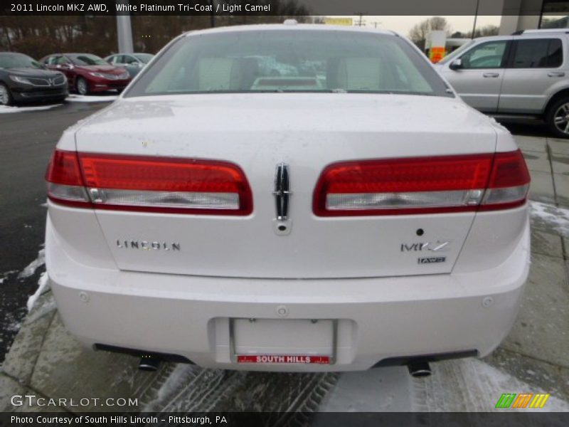 White Platinum Tri-Coat / Light Camel 2011 Lincoln MKZ AWD