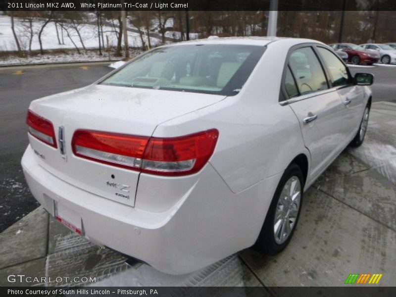 White Platinum Tri-Coat / Light Camel 2011 Lincoln MKZ AWD
