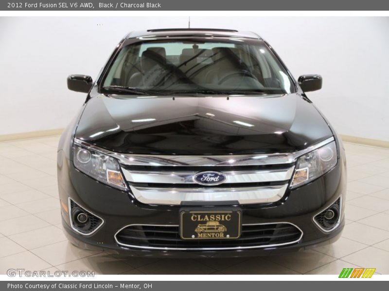 Black / Charcoal Black 2012 Ford Fusion SEL V6 AWD