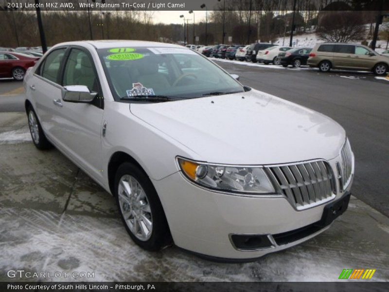 White Platinum Tri-Coat / Light Camel 2011 Lincoln MKZ AWD