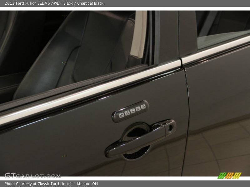 Black / Charcoal Black 2012 Ford Fusion SEL V6 AWD