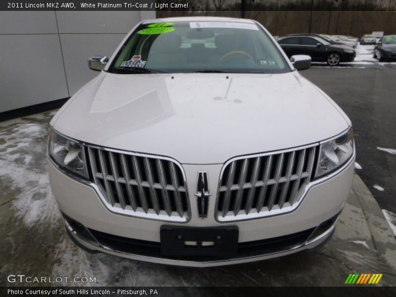 White Platinum Tri-Coat / Light Camel 2011 Lincoln MKZ AWD