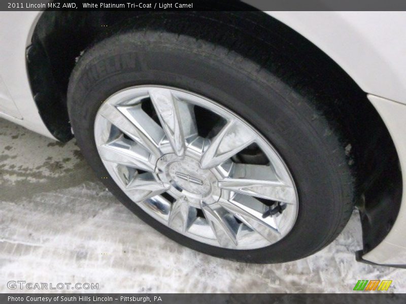 White Platinum Tri-Coat / Light Camel 2011 Lincoln MKZ AWD