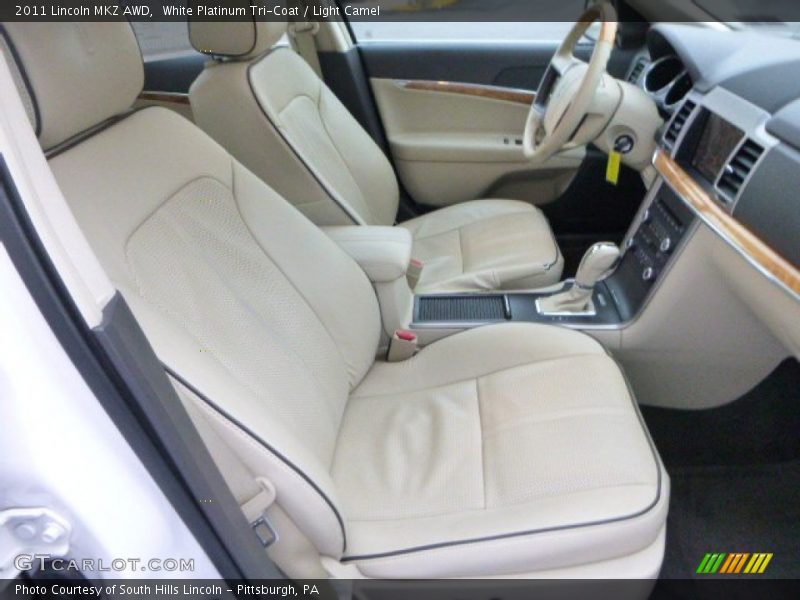 White Platinum Tri-Coat / Light Camel 2011 Lincoln MKZ AWD