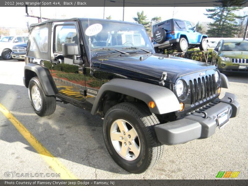 Black / Black 2012 Jeep Wrangler Sport 4x4