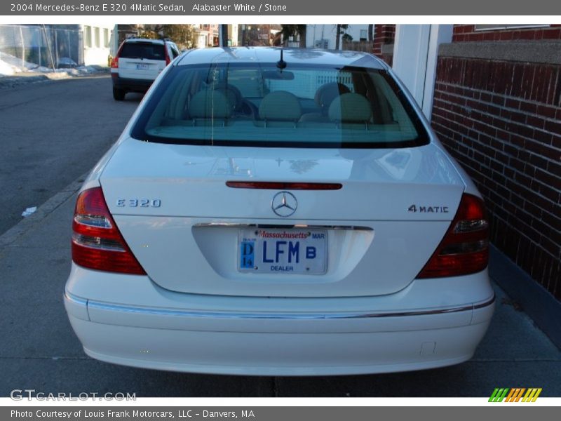 Alabaster White / Stone 2004 Mercedes-Benz E 320 4Matic Sedan