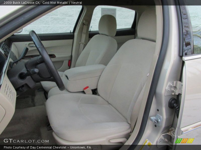 Front Seat of 2009 LaCrosse CX