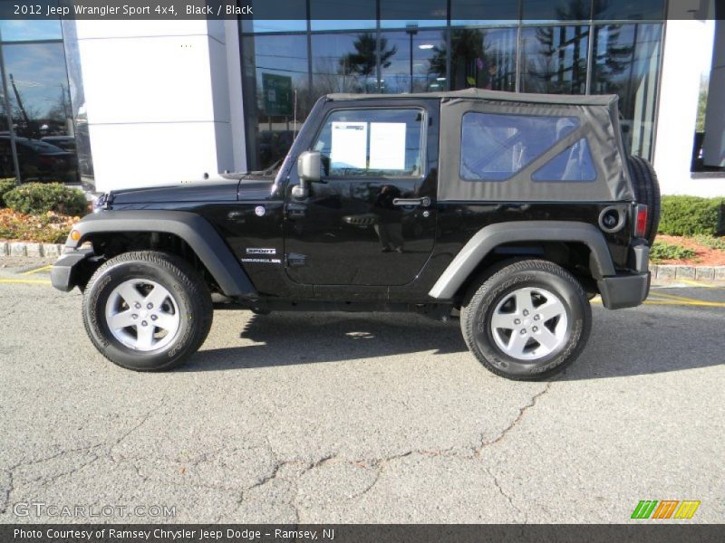Black / Black 2012 Jeep Wrangler Sport 4x4