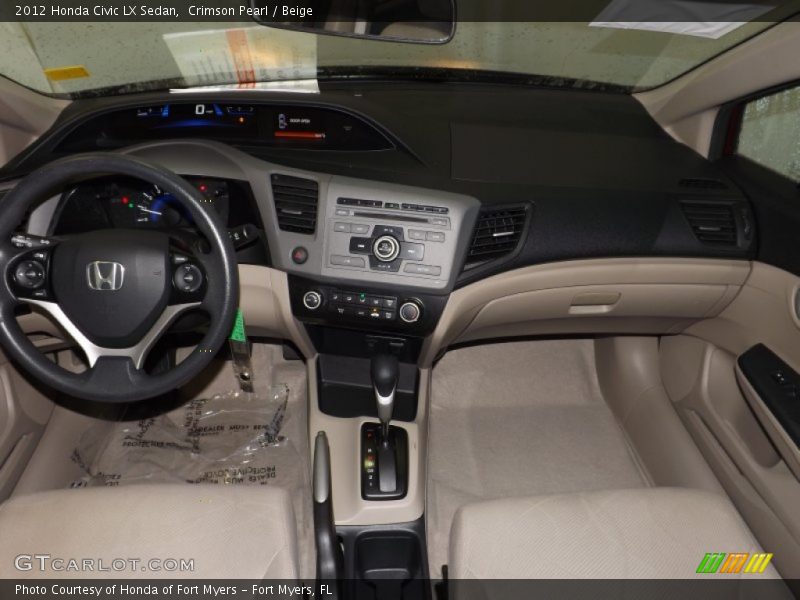 Dashboard of 2012 Civic LX Sedan