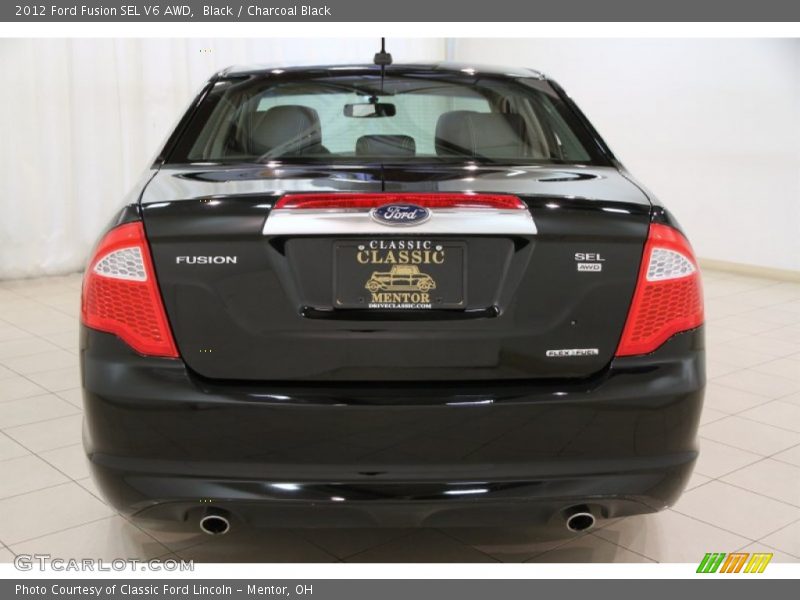 Black / Charcoal Black 2012 Ford Fusion SEL V6 AWD