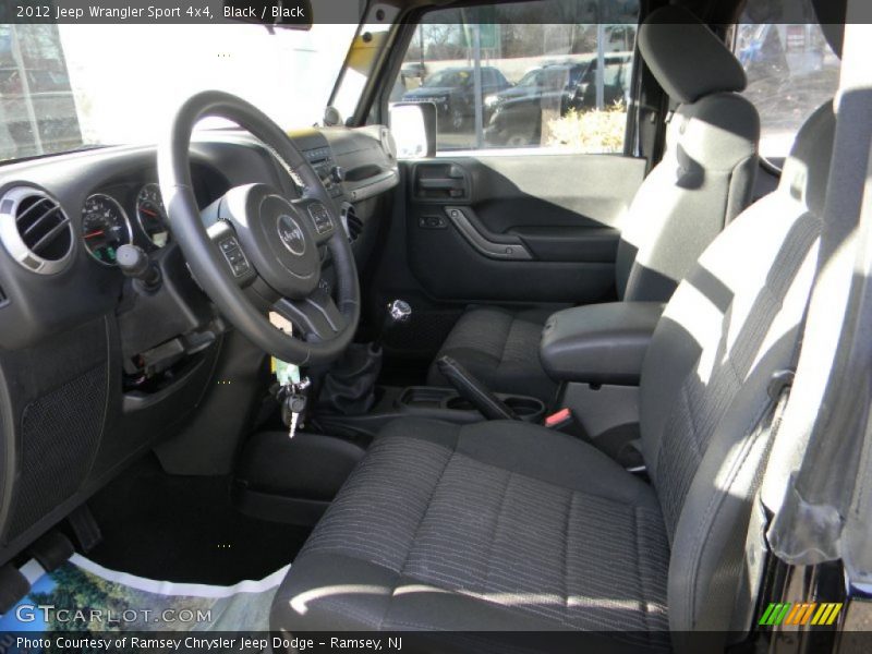 Black / Black 2012 Jeep Wrangler Sport 4x4