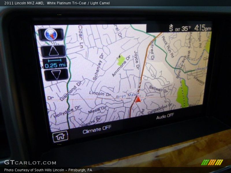 White Platinum Tri-Coat / Light Camel 2011 Lincoln MKZ AWD