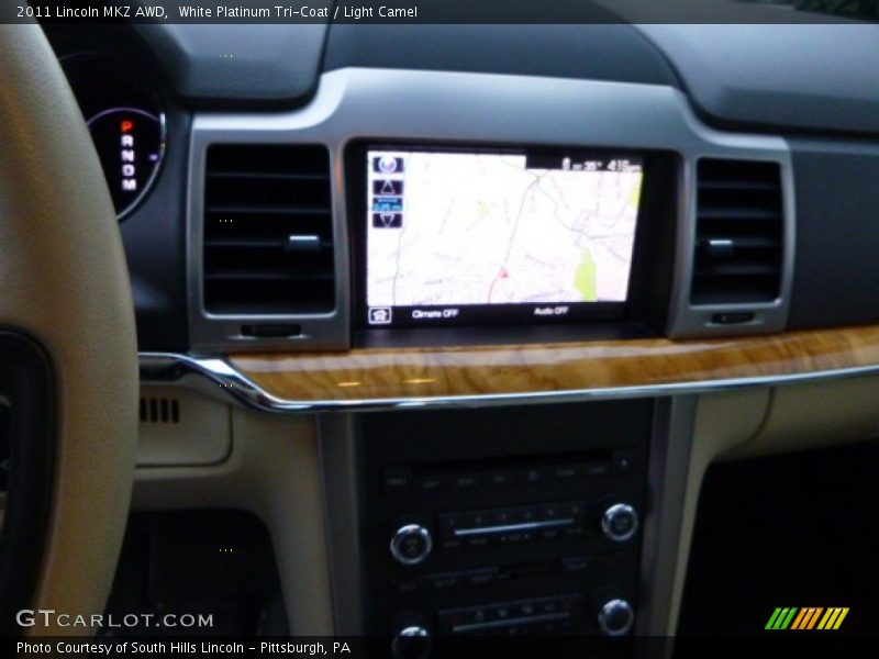 White Platinum Tri-Coat / Light Camel 2011 Lincoln MKZ AWD