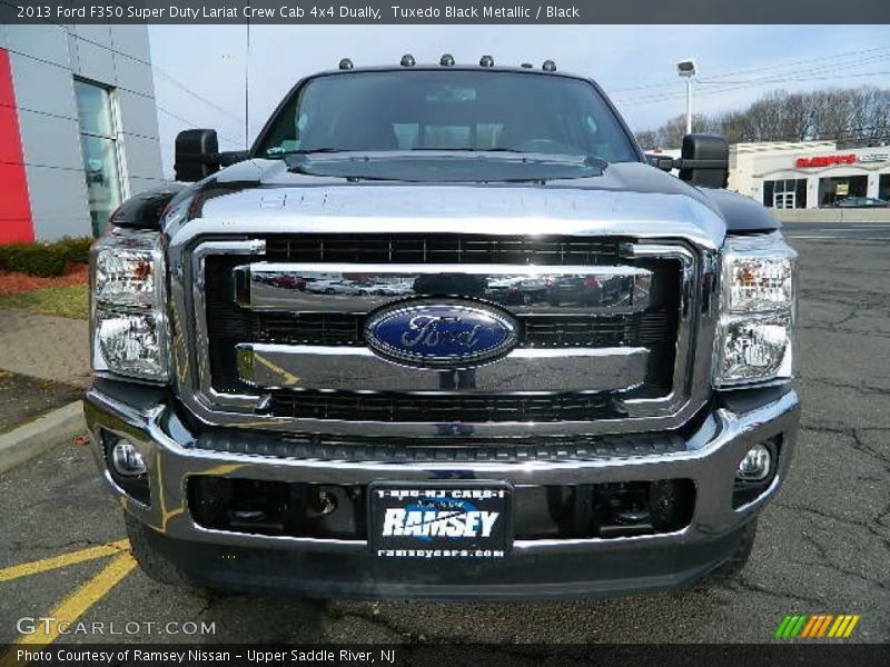 Tuxedo Black Metallic / Black 2013 Ford F350 Super Duty Lariat Crew Cab 4x4 Dually