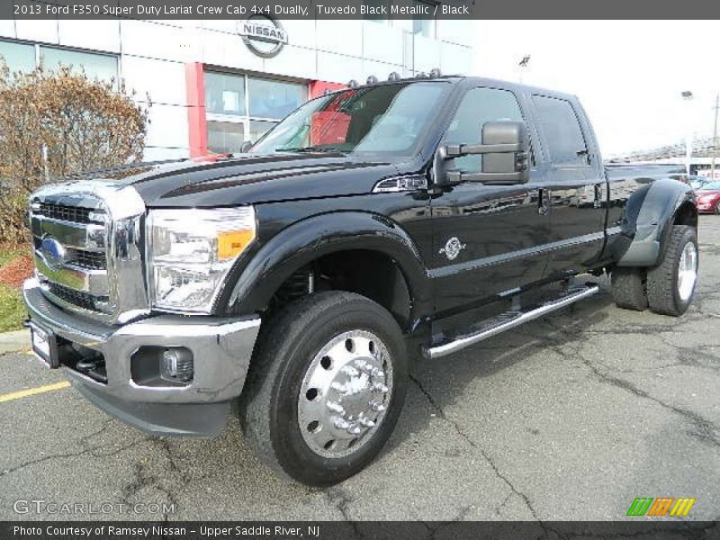 Tuxedo Black Metallic / Black 2013 Ford F350 Super Duty Lariat Crew Cab 4x4 Dually