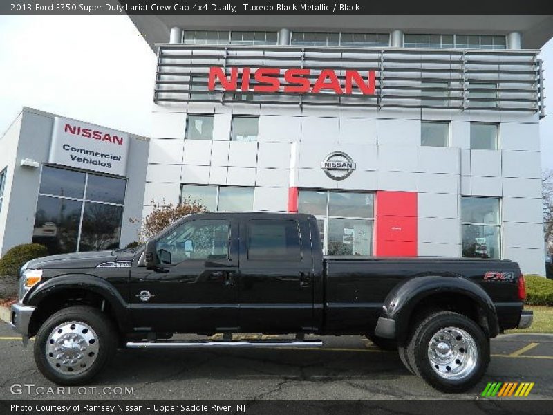 Tuxedo Black Metallic / Black 2013 Ford F350 Super Duty Lariat Crew Cab 4x4 Dually