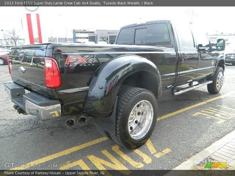 Tuxedo Black Metallic / Black 2013 Ford F350 Super Duty Lariat Crew Cab 4x4 Dually