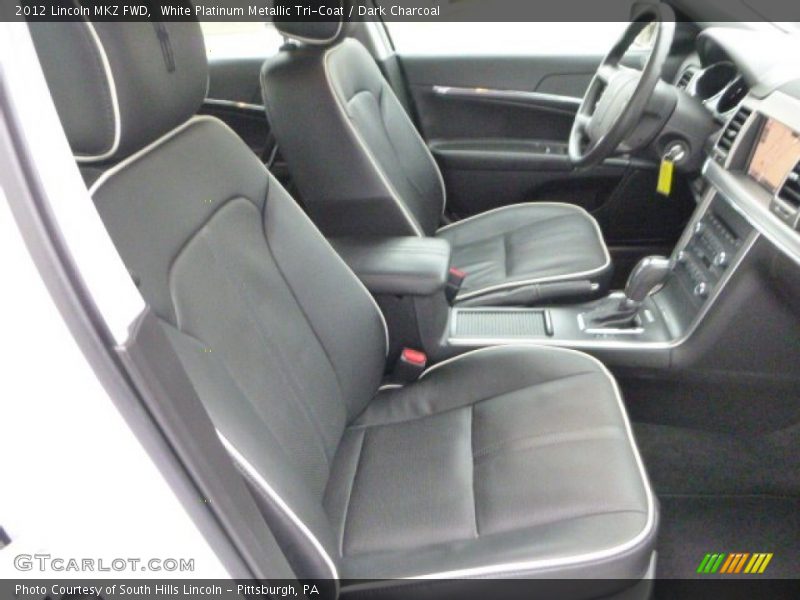 White Platinum Metallic Tri-Coat / Dark Charcoal 2012 Lincoln MKZ FWD