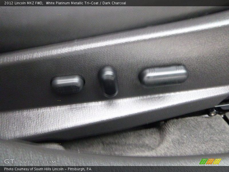 White Platinum Metallic Tri-Coat / Dark Charcoal 2012 Lincoln MKZ FWD