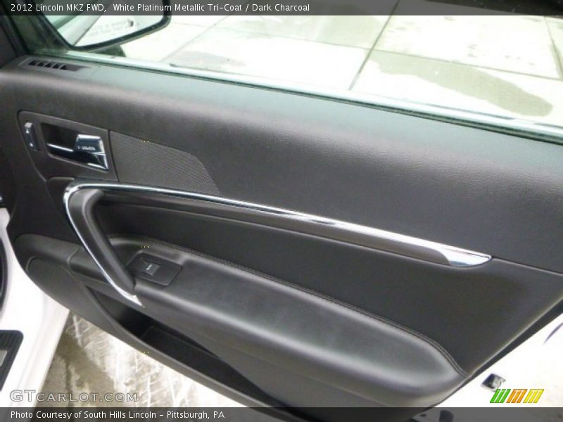 White Platinum Metallic Tri-Coat / Dark Charcoal 2012 Lincoln MKZ FWD