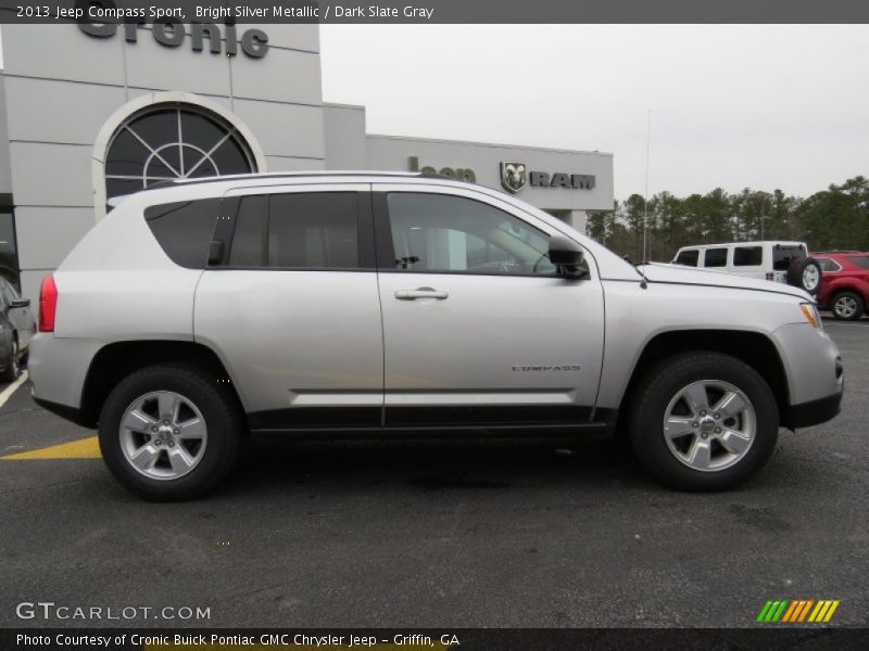 Bright Silver Metallic / Dark Slate Gray 2013 Jeep Compass Sport
