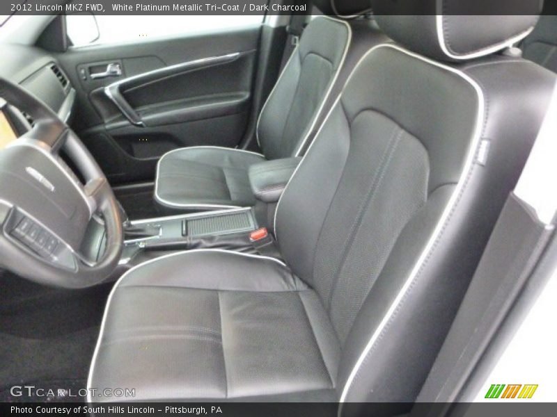 White Platinum Metallic Tri-Coat / Dark Charcoal 2012 Lincoln MKZ FWD