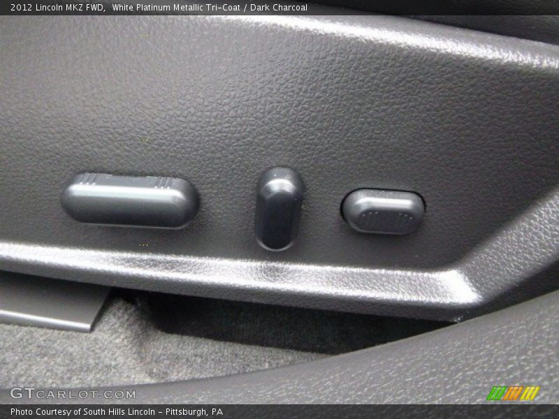 White Platinum Metallic Tri-Coat / Dark Charcoal 2012 Lincoln MKZ FWD