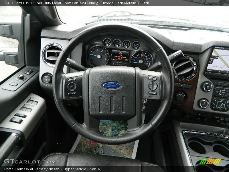 Tuxedo Black Metallic / Black 2013 Ford F350 Super Duty Lariat Crew Cab 4x4 Dually