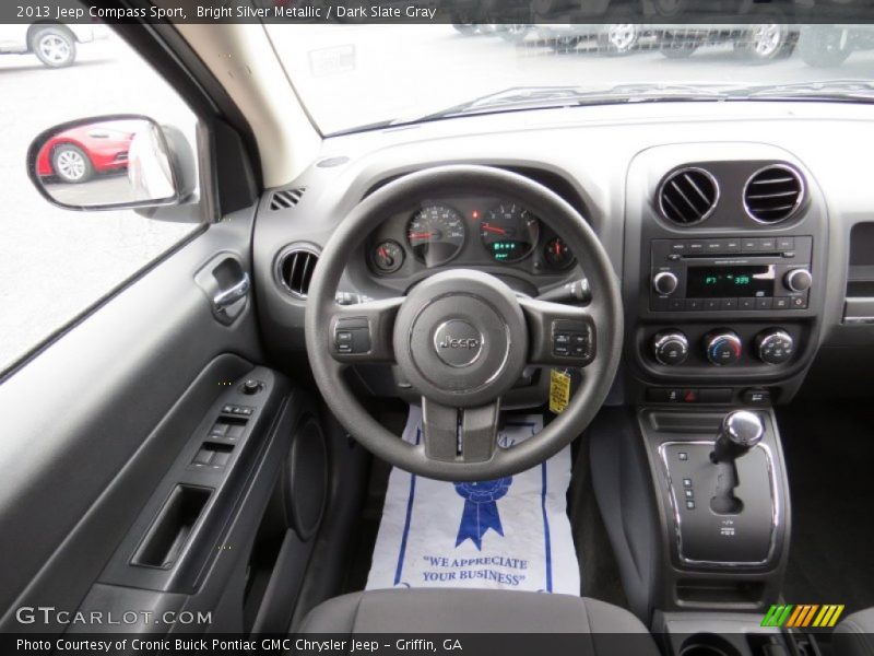 Bright Silver Metallic / Dark Slate Gray 2013 Jeep Compass Sport