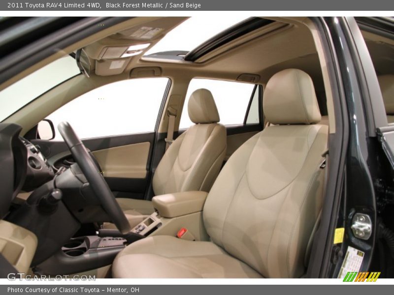 Black Forest Metallic / Sand Beige 2011 Toyota RAV4 Limited 4WD