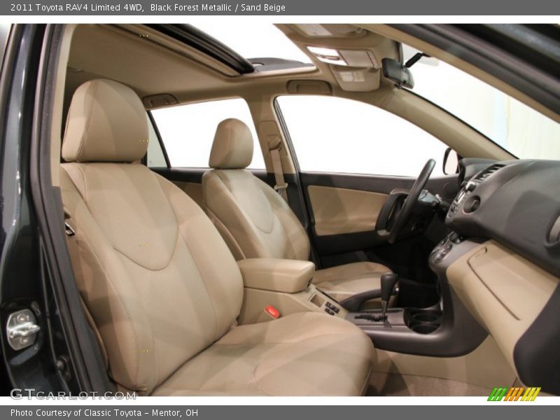 Black Forest Metallic / Sand Beige 2011 Toyota RAV4 Limited 4WD