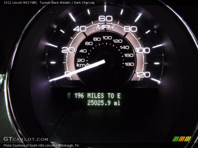 Tuxedo Black Metallic / Dark Charcoal 2012 Lincoln MKZ FWD