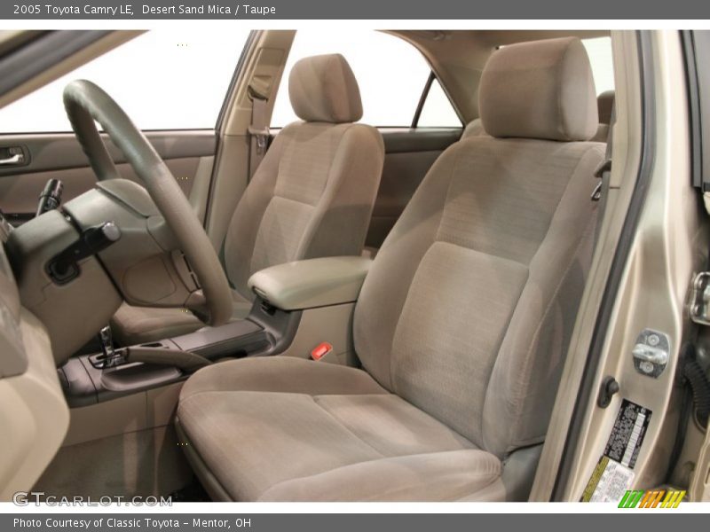Front Seat of 2005 Camry LE