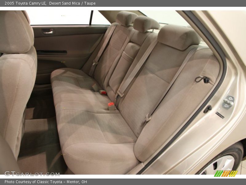 Rear Seat of 2005 Camry LE