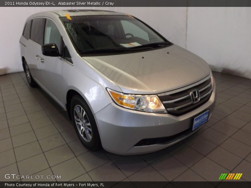 Alabaster Silver Metallic / Gray 2011 Honda Odyssey EX-L