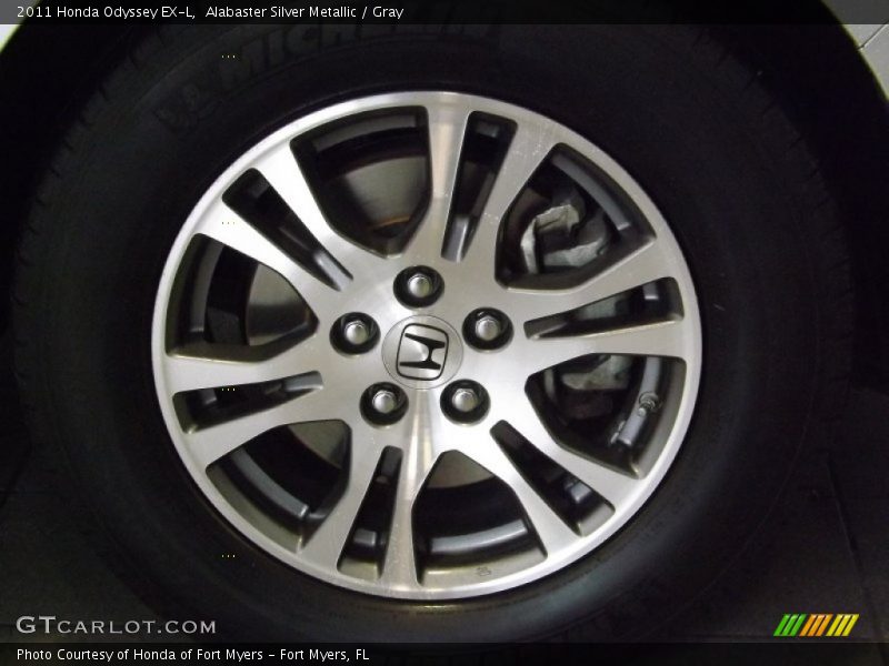 Alabaster Silver Metallic / Gray 2011 Honda Odyssey EX-L