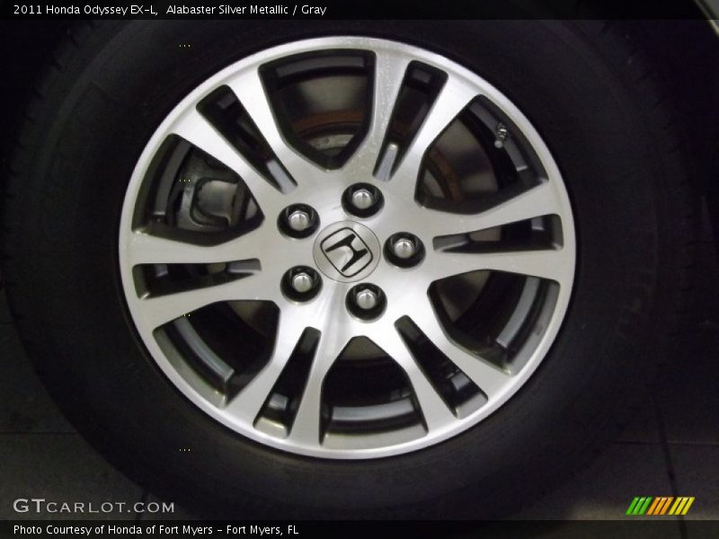 Alabaster Silver Metallic / Gray 2011 Honda Odyssey EX-L