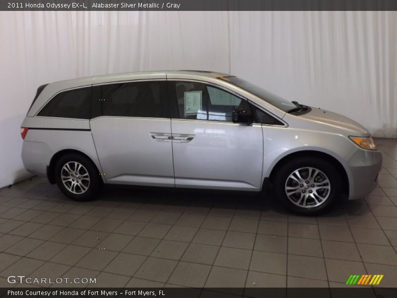 Alabaster Silver Metallic / Gray 2011 Honda Odyssey EX-L