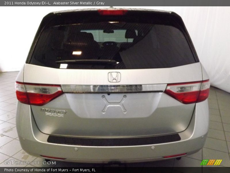 Alabaster Silver Metallic / Gray 2011 Honda Odyssey EX-L
