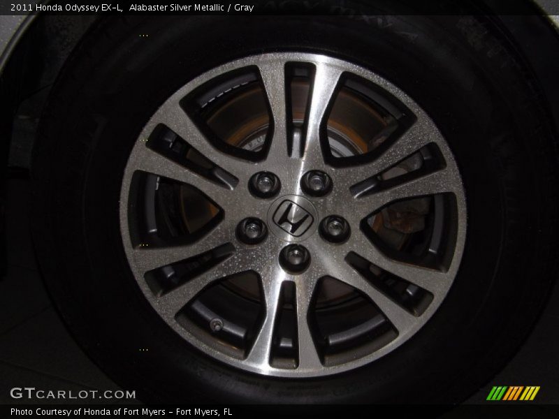 Alabaster Silver Metallic / Gray 2011 Honda Odyssey EX-L