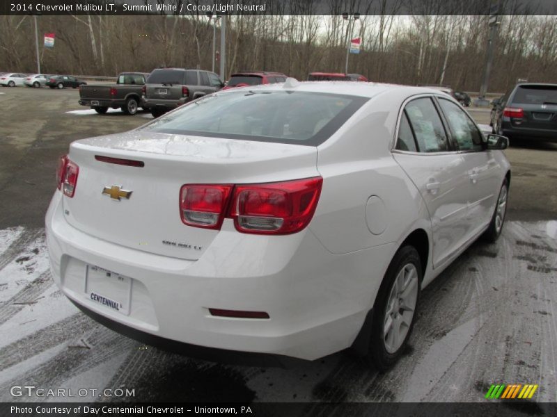 Summit White / Cocoa/Light Neutral 2014 Chevrolet Malibu LT