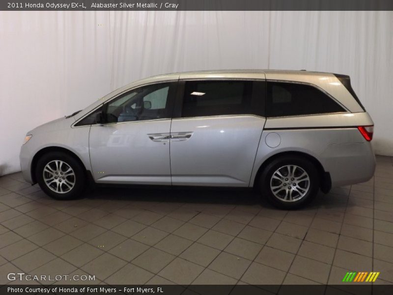 Alabaster Silver Metallic / Gray 2011 Honda Odyssey EX-L